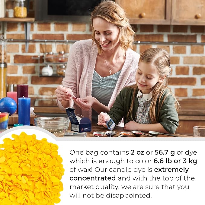 Bright Yellow Candle Dye 2oz for Soy Candle Making – Highly Concentrated Candle - Image 4