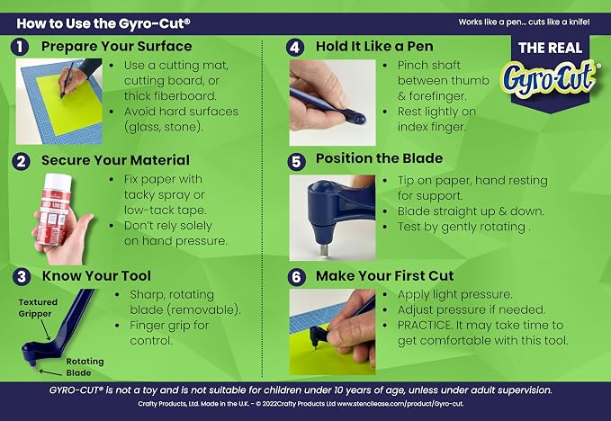 Gyro-Cut Original – Safe & Precise Craft Cutting Tool - Image 8