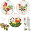 Louise Maelys 3 Packs Chicken Embroidery Kit by LouiseMaelys