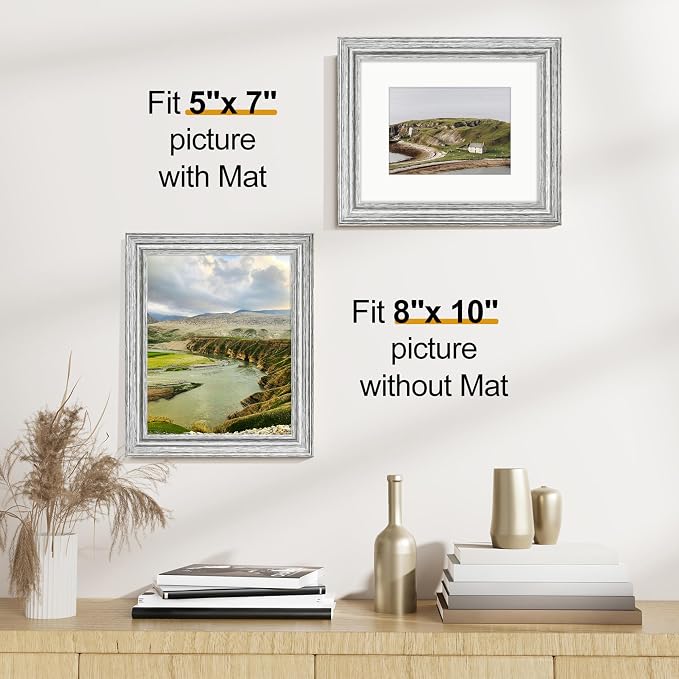 Vittanly 8x10 Picture Frames Set of 2, Ornate Vintage Photo Frame - Image 3