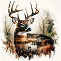 Deer Stamped Cross Stitch Kits for Adults, Animal 11CT Needlepoint Counted by askkqtx