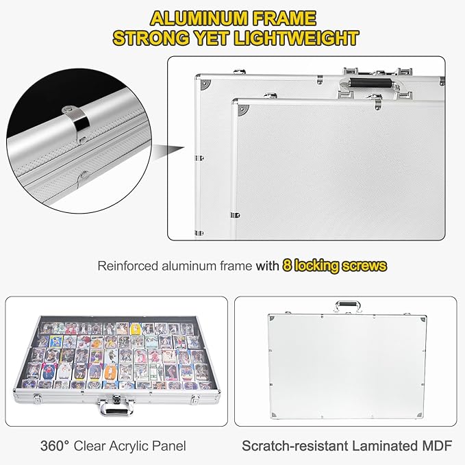 Trade Show Display Case – 34"x22" Large Aluminum Locking Tabletop Showcase - Image 4