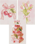 Gemozaic 3 Pack Pink Bow Diamond Art Kits by Gemozaic