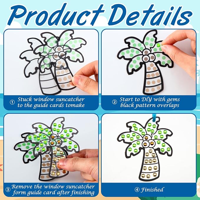 WinnerWhy 36 Sets Summer Diamond Painting Kits DIY Hanging Beach Diamond Art - Image 4