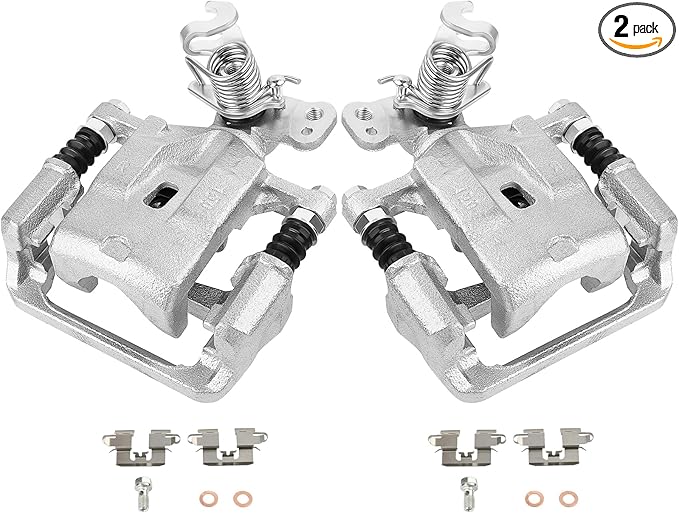 SCITOO 18B5002 18B5003 Disc Brake Calipers Assembly with Bracket Fit For Ford For Fusion,For Lincoln MKZ/Zephyr,For Mazda 6 2006-2013,For Mercury Milan 2006-2011,For Pontiac Vibe 2009-2010