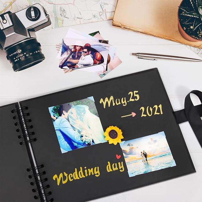 Vienrose Scrapbook Album 80 Pages, DIY Photo Album - Image 2