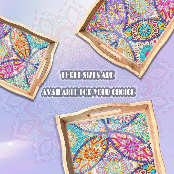 EWJRNSF Diamond Art Kits for Adults Wooden Serving Trays - Image 6
