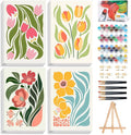 4 Pack Paint by Numbers Kit for Adults by Okarina