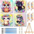 4 Pack Paint by Numbers Kit for Kids by cviokrdu