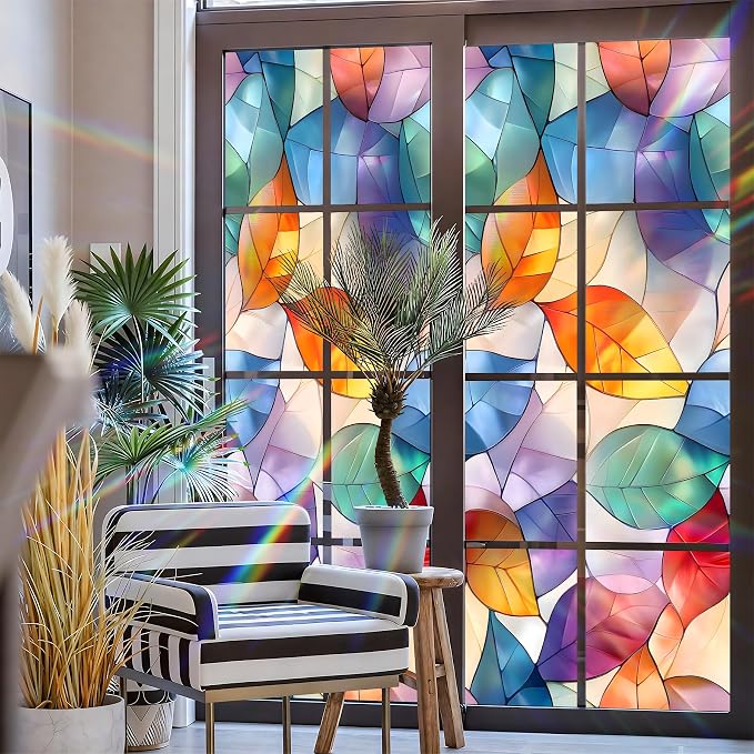 Stained Glass Window Privacy Film Static Cling - Image 3