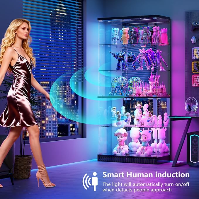 Lvifur RGB Glass Display Cabinet - Image 5