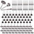 Rocaris Wire Buffing Wheel Brush Set, Wire Brush Set 1/8" Shank for Rotary Tools Accessories Polish Clean Tools, 120 Pack