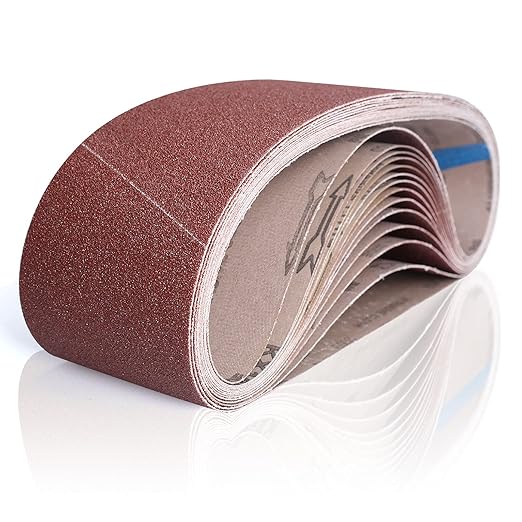 14 Pack Sanding Belts 4x36 Inch, 4x36 Belt Sander Sanding Belt Sander Paper 40/60/80/120/180/240/400 Grits Assortment Aluminum Oxide Sanding Belts for Belt Sander Knife Wood Metal Polishing