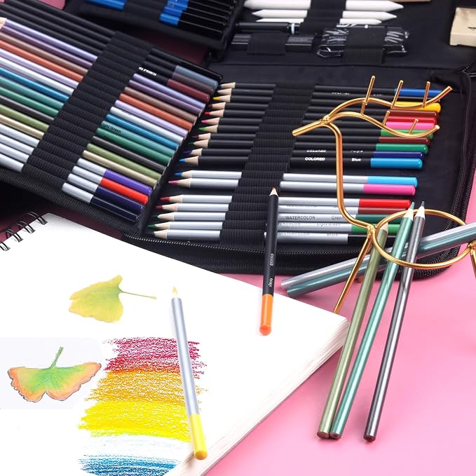 KALOUR 82 Pack Drawing Sketching Kit, Pro Art Supplies - Image 8
