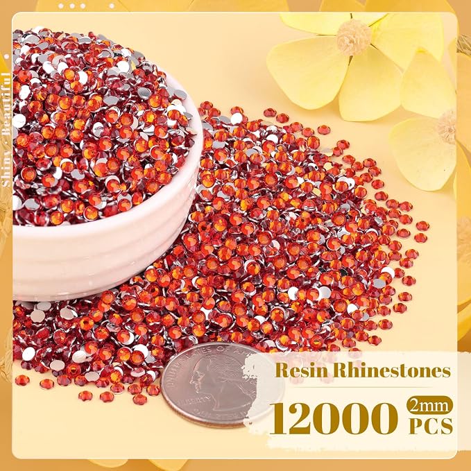 12000PCS 2mm Resin Rhinestones Bulk - Image 2