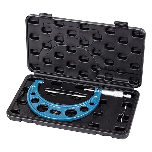 Outside Micrometer Set 4-5" - BEGOOTION High Quality Outside Metric Micrometer,0.0001" Graduation Premium Precision Machinist Tools…