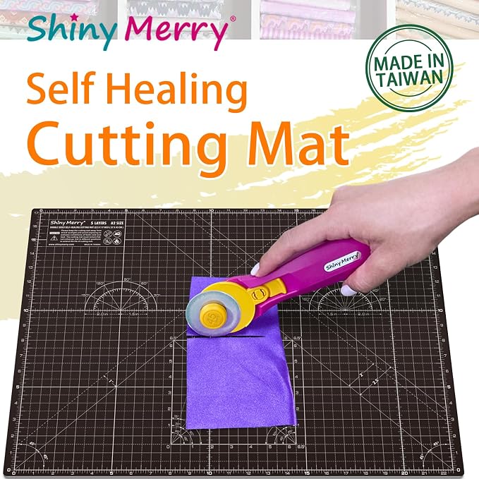 Self Healing Cutting Mat A3 12"x 18" Double Sided Black Mat - Image 3