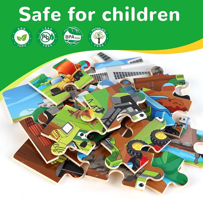 Wooden Educational Jigsaw Puzzles - Image 4