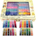 Embroidery Floss 447 Pre-Wound Threads on bobbins Fashionable Rainbow Color by QCZKB