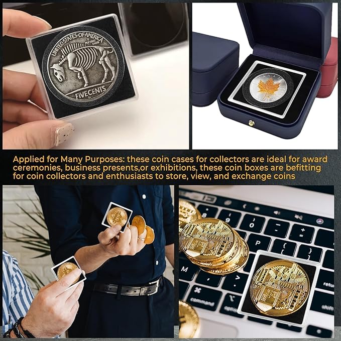 120 Pcs Adjustable Acrylic Coin Holder, Coin Collection Cases - Image 7