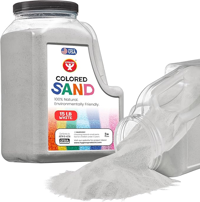 Hygloss Colored Sand for Crafts - 15 lb Bottle by HyglossProductsInc