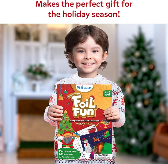 Skillmatics Foil Fun – Christmas Magic, Mess-Free Holiday Art & Craft Kit | DIY - Image 7