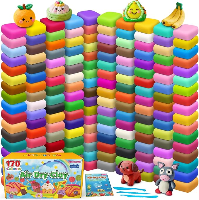 Air Dry Clay 170 Colors, Modeling Clay by YOPINSAND