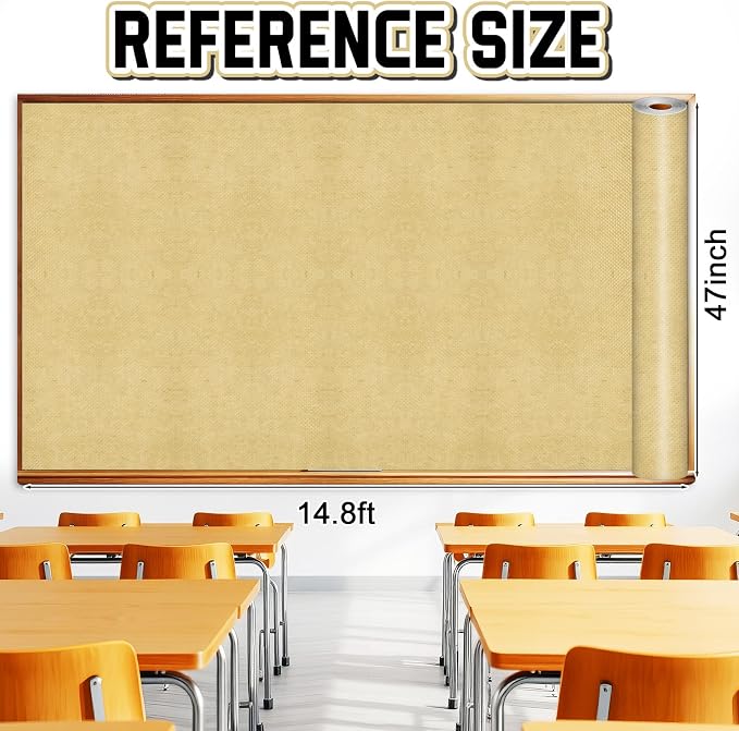 Inkspire Parchment Bulletin Board Paper Roll, 14.8FTx47IN Large Reusable - Image 2