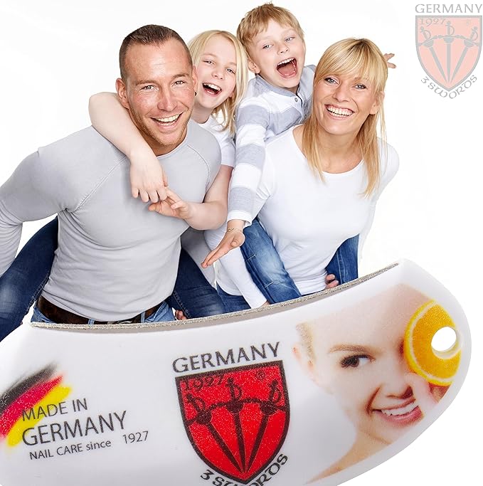 3 Swords Germany - Sapphire Nail File - Rounded Blade - Suitable for All Pockets - Made in Germany