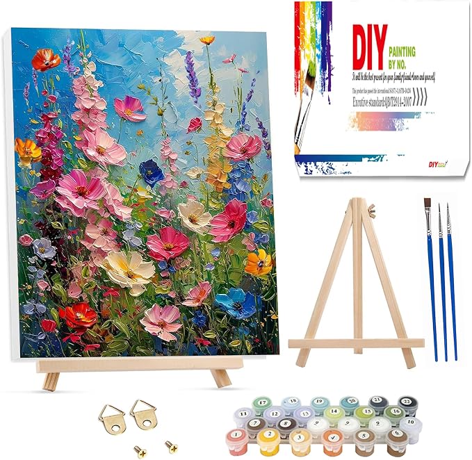 Hutarosl Flowers Paint by Numbers by Hutarosl