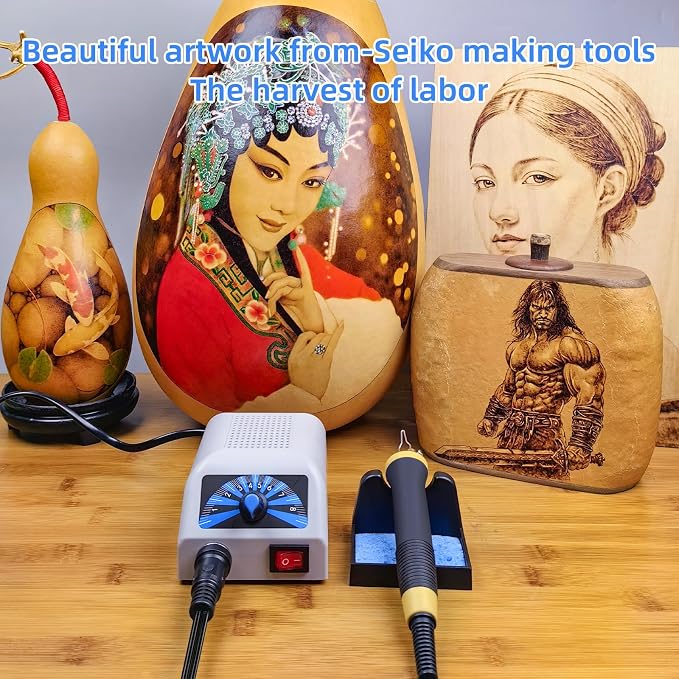 FIRElood LH20 Wood Burning Kit, Wood Burning Tool, Adjustable Temperature Wood - Image 2