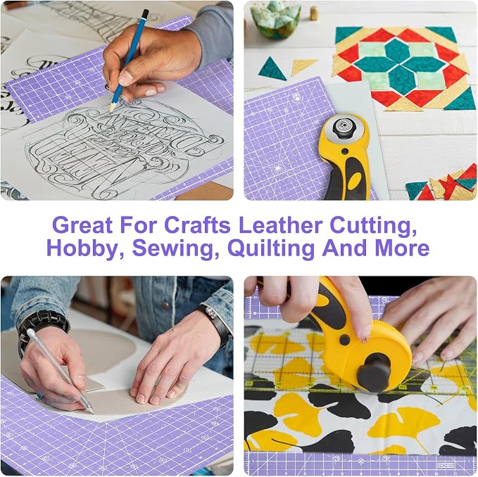 Headley Tools 12"x12" Rotating Cutting Mat, Self Healing Mat - Image 8
