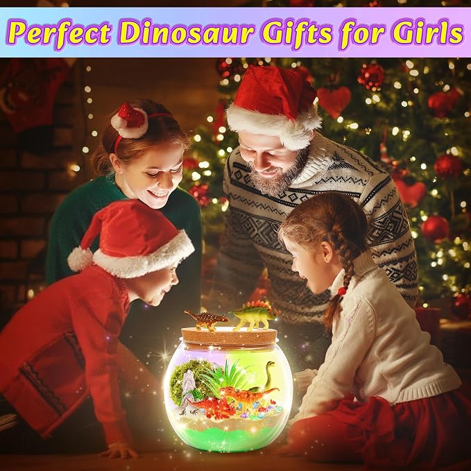 Gifmore Dinosaur Light Up Terrarium Kit - Image 4