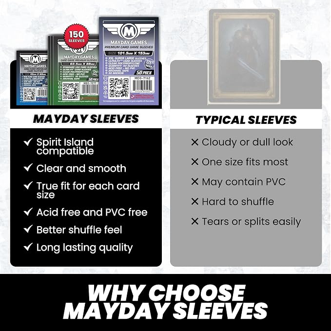 Mayday Games Spirit Island -Premium Compatible Card Sleeve Bundle - Image 8