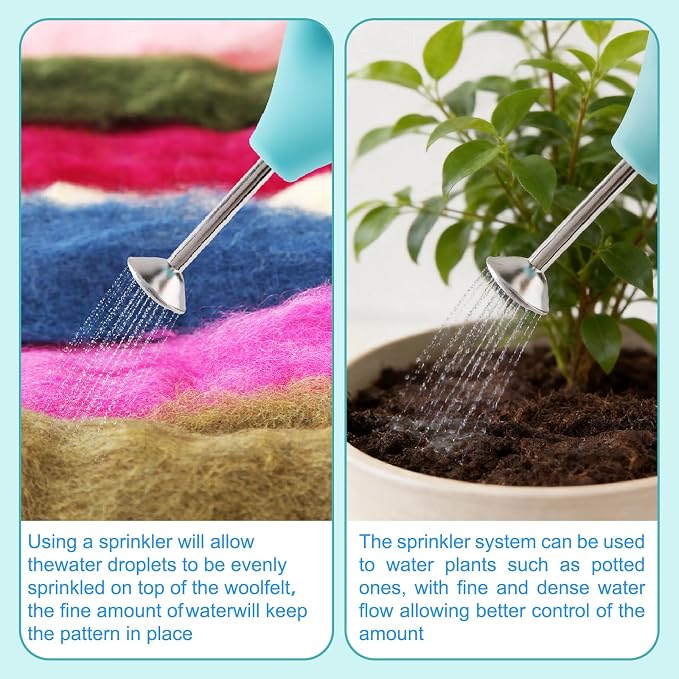 2 Set Wet Felting Tools Supplie Ball Sprinkler Brauser and Fulling Block | Wet - Image 2