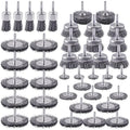 Rocaris 42 Pack Carbon Steel Wire Wheel, Cup, Pen Brush Set with 1/4-Inch Round Shank for Rust Removal, Corrosion and Scrub Surfaces