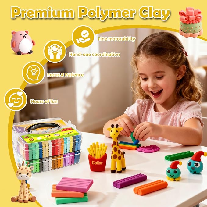 ARTpar 52 Colors Polymer Clay kit，Modeling Clay - Image 3