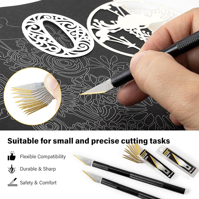 Gomake Exacto Knife Set 2PCS Precision Hobby Knife - Image 6