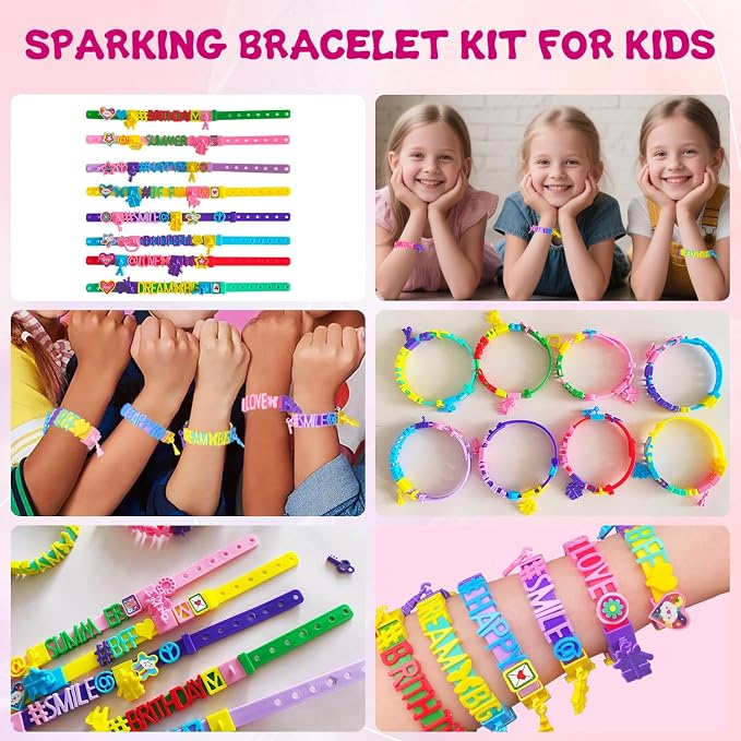 Art & Craft Kits for Kids, Birthday Gifts Friendship Bracelet Making Kit for - Image 2