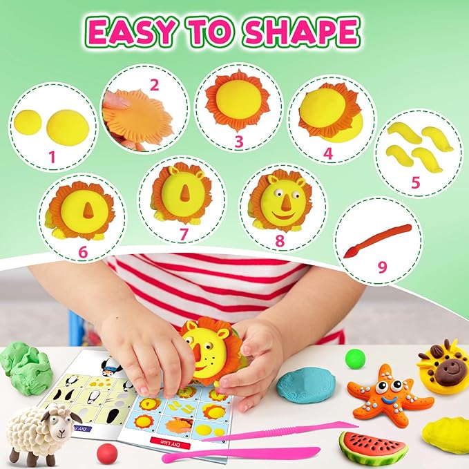 Air Dry Clay 82 Colors, Modeling Magic Clay Gift - Image 4
