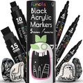 5 Acrylic Black Paint Pen by Funcils
