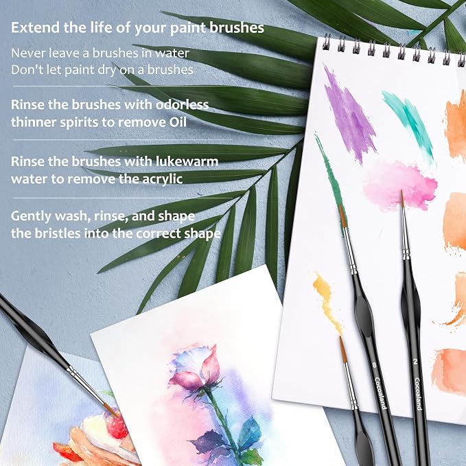 10Pcs Micro Paint Brushes Set - Image 5