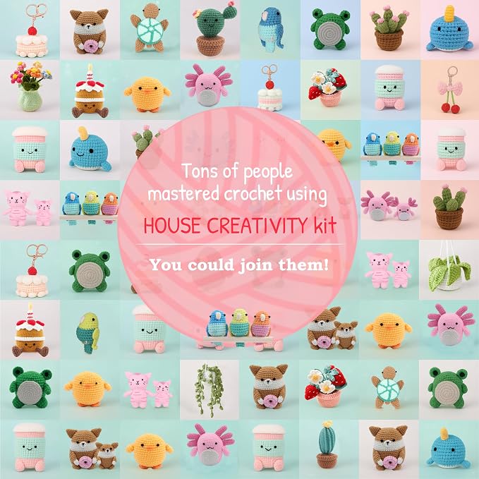HOUSE CREATIVITY Crochet Keychain Kit - Image 9