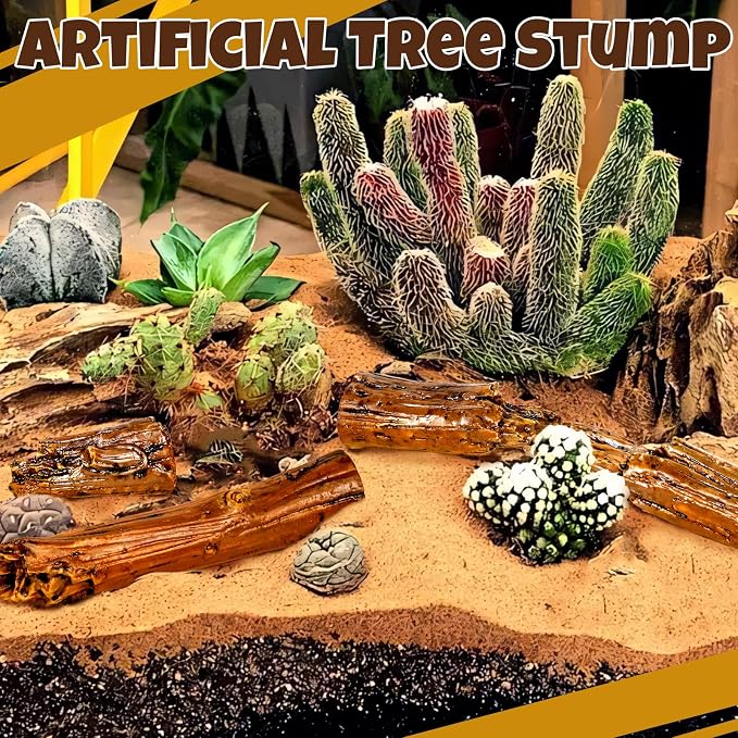 Warmtree 6 Pcs Tree Stump Figurines - Image 8
