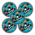 5-1/2 Inch Miter/Table Saw Blades 5pcs, 48 Teeth ATB TCT Fine Finish Wood Cutting Circular Saw Blade with 5/8 Inch Arbor