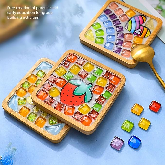 GHAHILI 3 Sets DIY Glass Mosaic Tiles - Image 7