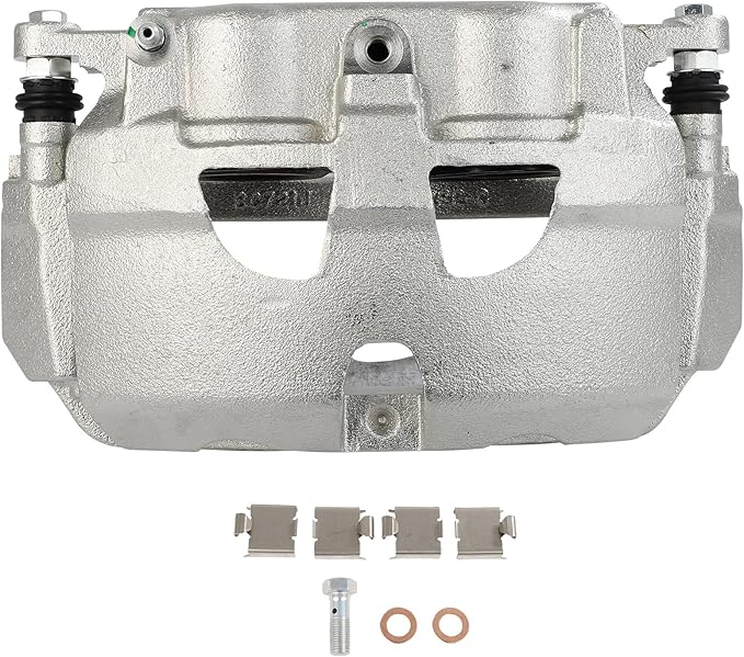 cciyu Front Left Brake Caliper Assembly w/Bracket 18B5073 For Ford For E-150/For E-250/For E-350 Super Duty/For E-450 Super Duty
