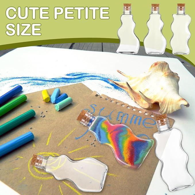 Mumufy 60 Pcs Plastic Sand Art Bottles - Image 5