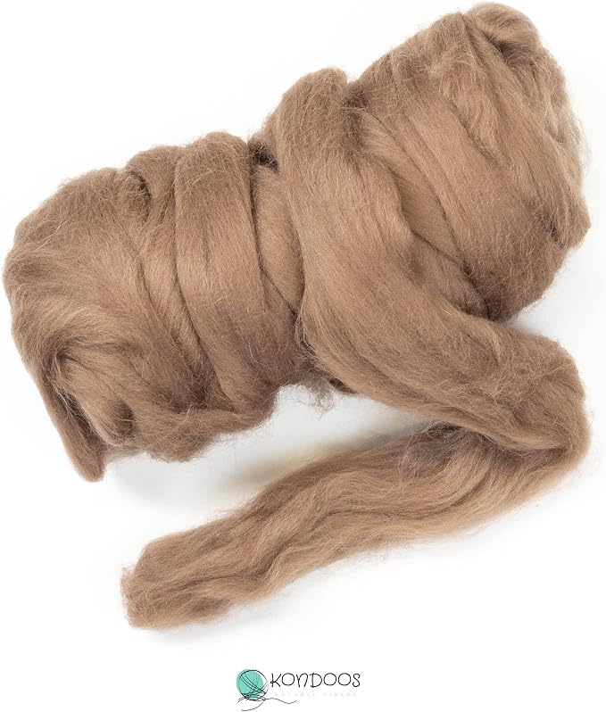 Colored Natural Wool roving, 8 OZ. Best Wool - Image 2