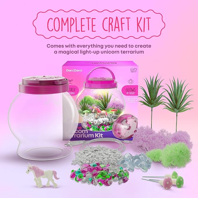 Dan&Darci Light-Up Unicorn Terrarium Kit - Image 2